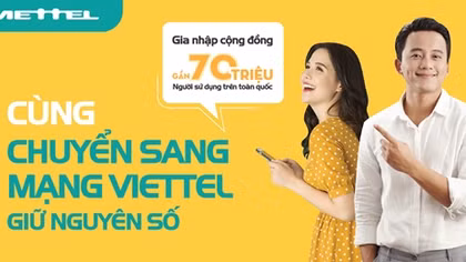 Viettel phục vụ khách hàng chuyển mạng giữ số ngay tại nhà