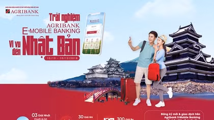 Cơ hội vi vu Nhật Bản khi đăng ký sử dụng Agribank E-Mobile Banking