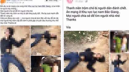 Thông tin thanh niên bị đánh tử vong do trộm chó là bịa đặt