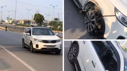 Ô tô “điên” tông liên hoàn 4 người rồi bỏ chạy ở Long Biên
