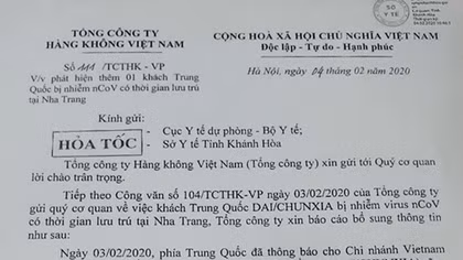 Giám sát 268 người tiếp xúc hai du khách Trung Quốc nhiễm nCoV 
