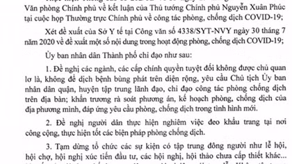 TP Hồ Chí Minh: Cấm tụ tập 30 người, đóng cửa bar, vũ trường từ 0h đêm 31/7