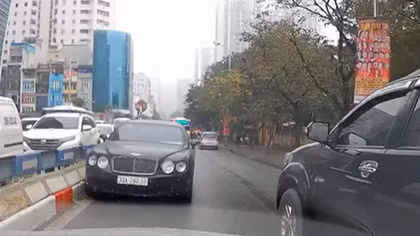 Tài xế lái “siêu xe” Bentley chạy ngược chiều ở Hà Nội là ai?