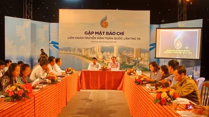Gặp mặt báo chí trước khi khai mạc Liên hoan truyền hình toàn quốc lần thứ 39