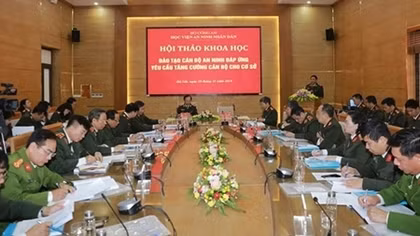 Đổi mới đào tạo cán bộ An ninh đáp ứng yêu cầu tăng cường cán bộ cho cơ sở