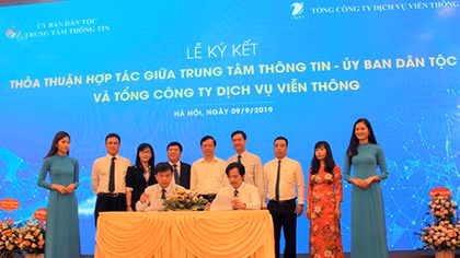 VNPT ký kết thỏa thuận hợp tác với Ủy ban Dân tộc