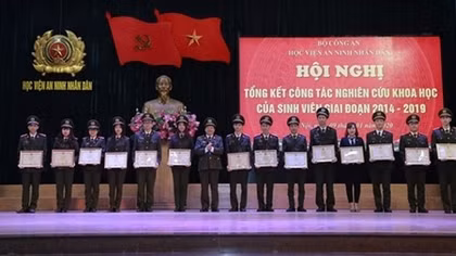 Học viện ANND tổng kết công tác nghiên cứu khoa học trong sinh viên 