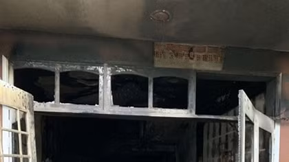 Cháy tiệm giặt lúc rạng sáng, một người nước ngoài bị thương nặng