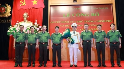 Công bố Quyết định bổ nhiệm Thứ trưởng Bộ Công an và các chức danh tư pháp