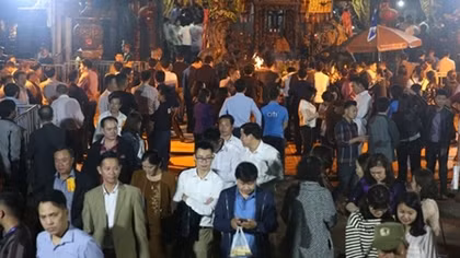 Trang nghiêm Lễ khai ấn đền Trần năm 2019