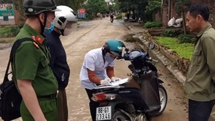 CA huyện Bình Xuyên triển khai nghiêm túc các biện pháp phòng chống dịch