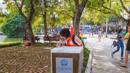 Thêm 4 trụ nước uống sạch tại vòi miễn phí quanh khu vực Hồ Gươm 