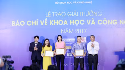 Báo CAND giành giải Nhì báo chí viết về khoa học công nghệ 