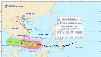 Bão số 16 quét qua đảo Trường Sa lớn, sóng biển cao 10m