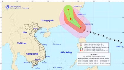Siêu bão Meranti giật trên cấp 17 đổ bộ vào Trung Quốc 