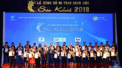 73 sản phẩm được trao giải Sao Khuê 2018 