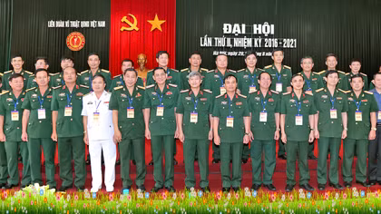 Liên đoàn võ thuật Quân đội nhân dân tổ chức Đại hội lần 2 