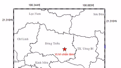Động đất 2,5 độ richter tại Quảng Ninh 