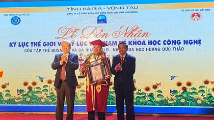 Doanh nghiệp Việt Nam được vinh danh Kỷ lục thế giới về Khoa học công nghệ