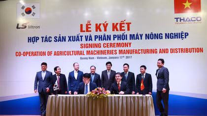 Thaco Trường Hải mở rộng sang lĩnh vực sản xuất máy nông nghiệp