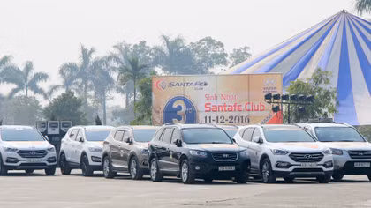 Hyundai SantaFe chở được bao nhiêu người?