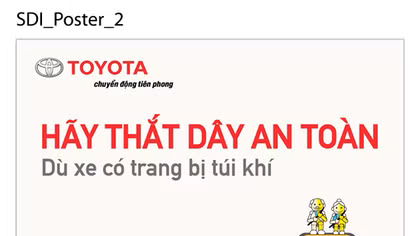 Túi khí vận hành tốt hơn 15 lần khi thắt dây an toàn