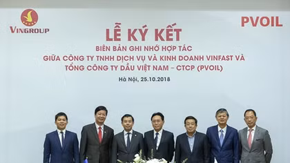 VinFast bắt tay PV Oil triển khai hệ thống trạm sạc cho xe điện