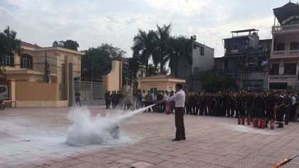 Tăng cường tập huấn nghiệp vụ cho lãnh đạo, đội phòng cháy chữa cháy cơ sở