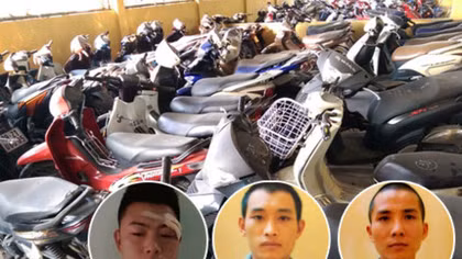 Liên tiếp triệt phá ổ nhóm chuyên trộm cắp, tiêu thụ trên 100 xe máy 