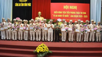 Tuyên dương 29 tập thể, 72 cá nhân trong Phong trào thi đua “Vì an ninh Tổ quốc”