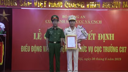 Bổ nhiệm Cục trưởng Cục Cảnh sát PCCC&CNCH