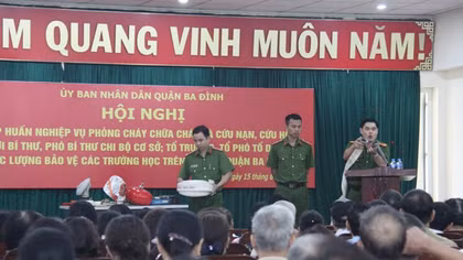 Trau dồi kỹ năng PCCC, cứu người ở lực lượng cơ sở