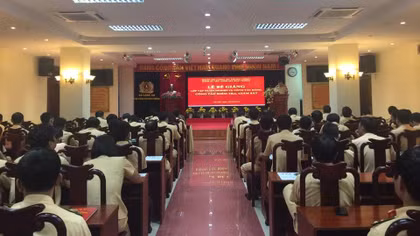 Bế giảng lớp bồi dưỡng nghiệp vụ công tác Đảng của Đảng bộ Cục CSGT