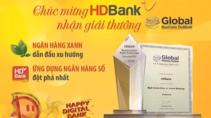 Ngân hàng Số, ngân hàng Xanh HDBank tiếp tục nhận giải thưởng quốc tế
