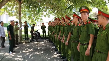 Hơn 1.300 học viên Cảnh sát về Nghệ An thực hiện "3 cùng"