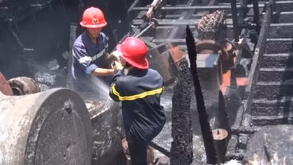 Cháy tàu cá thiệt hại hơn 2 tỷ đồng