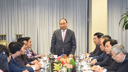Thủ tướng thăm Phái đoàn Thường trực Việt Nam tại Liên Hợp Quốc