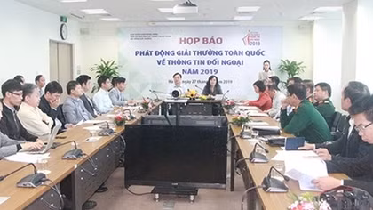 Phát động Giải thưởng về thông tin đối ngoại năm 2019