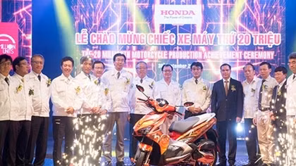 Honda Việt Nam xuất xưởng chiếc máy thứ 20 triệu