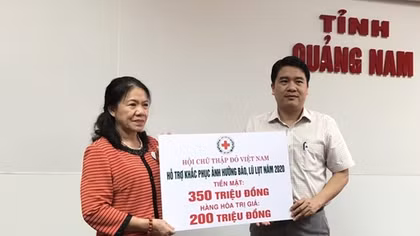 Gần 2,6 tỷ đồng cứu trợ khẩn cấp người dân bị thiệt hại bởi cơn bão số 9