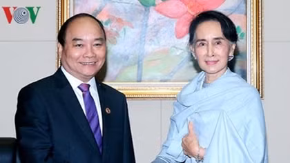 Thủ tướng Nguyễn Xuân Phúc hội kiến Bộ trưởng Ngoại giao Myanmar