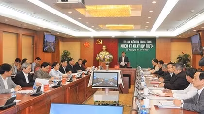 Thông báo về Kỳ họp 34 của Ủy ban Kiểm tra Trung ương