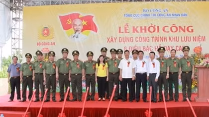 Khởi công xây dựng Khu lưu niệm 6 điều Bác Hồ dạy CAND