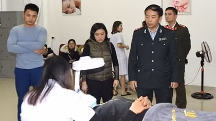 Kiểm tra, xử lý nhiều thẩm mỹ viện, cơ sở làm đẹp hoạt động trái phép