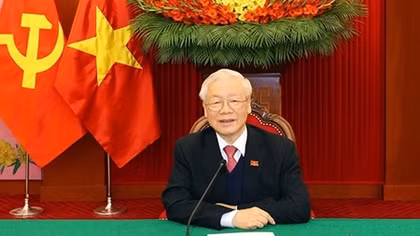 Tổng Bí thư, Chủ tịch nước Nguyễn Phú Trọng điện đàm với Tổng Bí thư, Thủ tướng Lào Thongloun Sisoulith