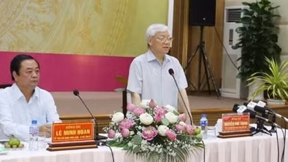 Tổng Bí thư làm việc tại tỉnh Đồng Tháp