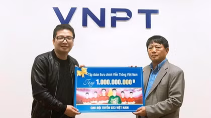 VNPT tặng 01 tỷ đồng cho đội tuyển U23 Việt Nam