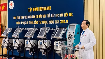 Novaland trao tặng trang thiết bị Y tế tại Bệnh viện Nhân dân 115