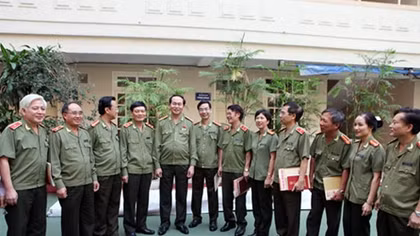 Đại tướng Trần Đại Quang với Báo công an nhân dân