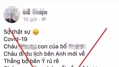 Xử phạt nam thanh niên đưa tin nhảm về bệnh nhân số 17